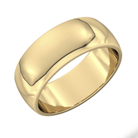 10KT YELLOW GOLD BAND