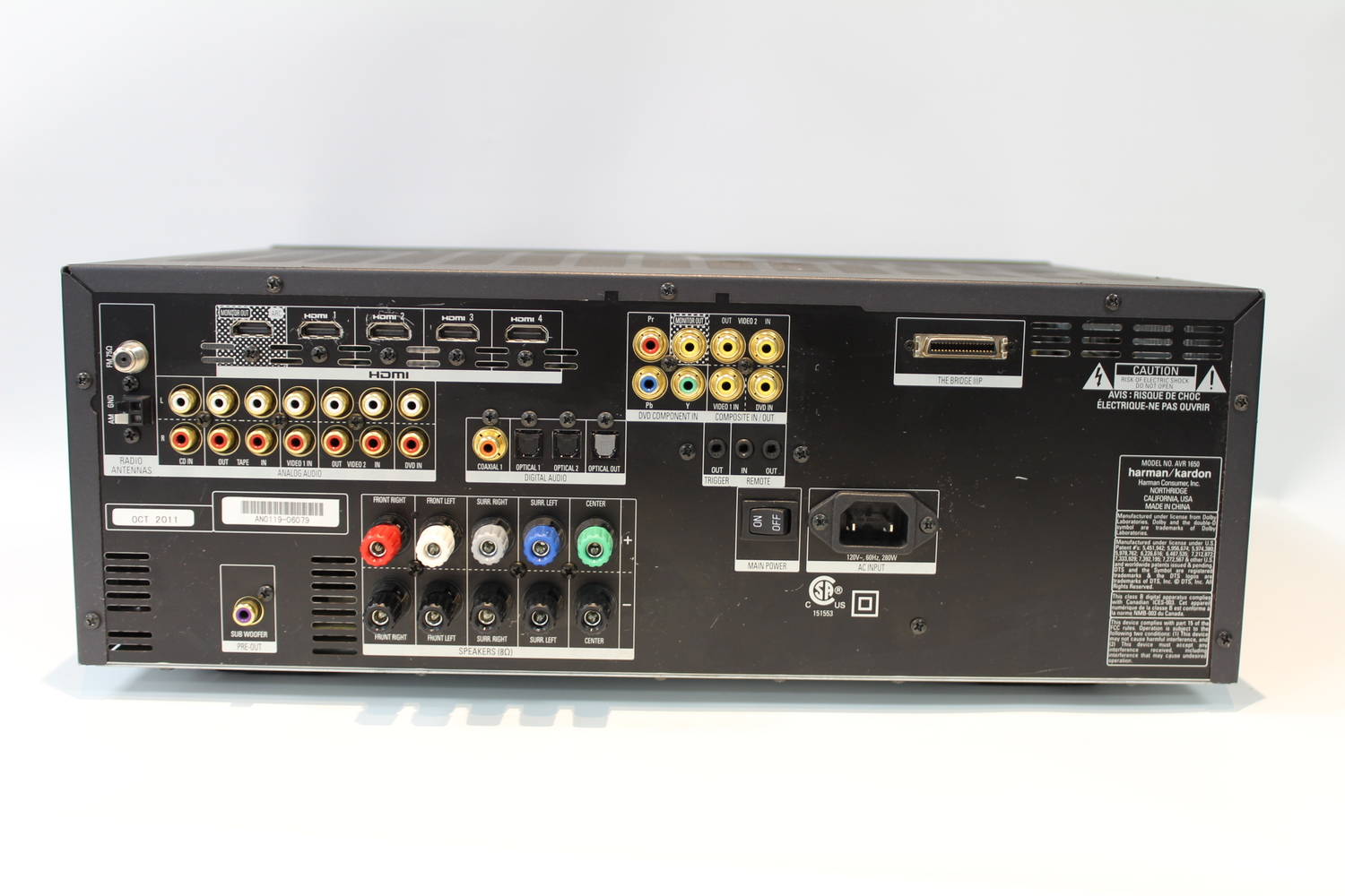 HARMAN KARDON 5.1CHANNEL, 95WATT RECEIVER WITH HDMI Golden Pawn