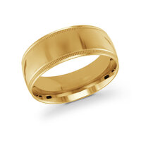 10KT YELLOW GOLD WIDE WEDDING BAND