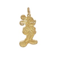 10 KT YELLOW GOLD MICKEY MOUSE PENDANT 