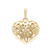 10 KT YELLOW GOLD HEART PENDANT