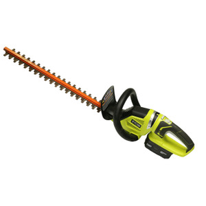 RYOBI 18 VOLT CORDLESS HEDGE TRIMMER AND BATTERY