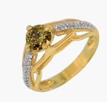 14 KT AND PLATINUM DIAMOND RING WITH APPRAISAL