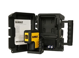 DEWALT RED 3 SPOT LASER LEVEL IN CASE