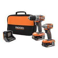 RIDGID 18 VOLT HAMMER DRILL/IMPACT DRIVER COMBO KIT NEW
