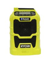 RYOBI CORDLESS AM FM RADIO WITH BLUETOOTH AND PHONE CHARGING TOOL ONLY