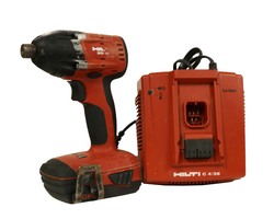 HILTI 18 VOLT 1/4 INCH HEX CORDLESS IMPACT DRIVER WITH BATTERY AND CHARGER