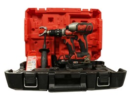 MILWAUKEE HAMMER DRILL IMPACT DRIVER 2 BATTERIES AND CHARGER