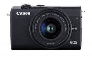 CANON EOS M200 CAMERA WITH 8 GB MEMORY CARD CHARGER AND BOX
