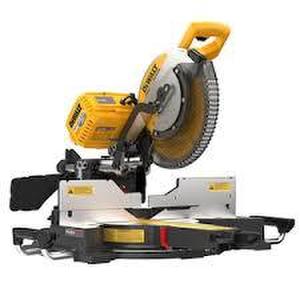 DEWALT DOUBLE BEVEL SLIDING COMPOUND MITER SAW 120 VOLT/ 2 60 VOLT BATTERIES