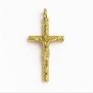 10kKT YELLOW GOLD JESUS CROSS