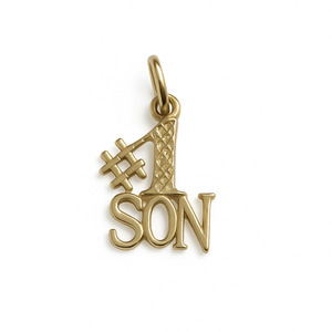 10KT YELLOW GOLD #1 SON PENDANT