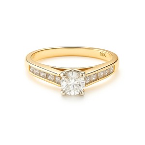 14KT YELLOW GOLD LADIES DIAMOND RING