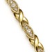 14KT YELLOW GOLD AND DIAMOND TENNIS BRACELET
