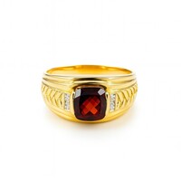 10KT YELLOW GOLD MENS RING