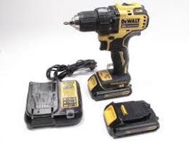DEWALT 20 VOLT DRILL WITH TWO 2 BATTERIES AND CHARGER