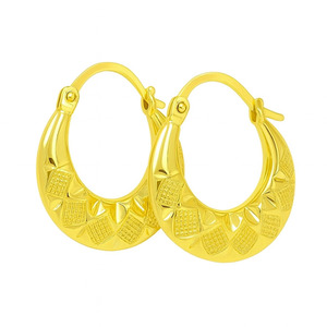 14KT YELLOW GOLD HOOP EARRINGS