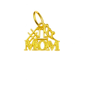 10KT YELLOW GOLD #1 MOM PENDANT 