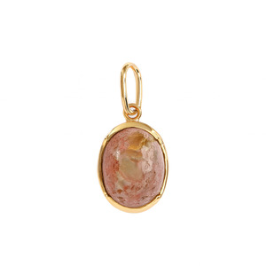 10KT YELLOW GOLD PHANTOM SUNSTONE PENDANT