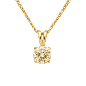  14KT YELLOW GOLD AND DIAMOND NECKLACE