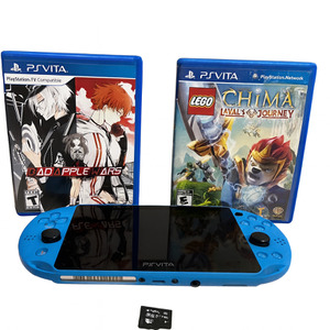 PLAYSTATION VITA BUNDLE WITH TWO GAMES AND MEMORY CARD