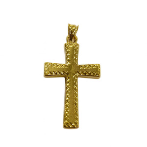 14KT YELLOW GOLD CROSS