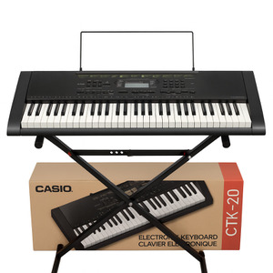 CASIO CTK-2000 KEYBOARD WITH STAND POWER SUPPLY AND ORIGINAL BOX