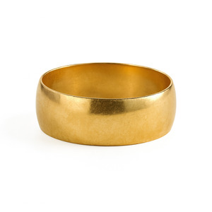 10KT YELLOW GOLD MENS BAND