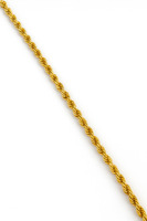 10K YELLOW GOLD 20" LONG LARGE ROPE CHAIN 