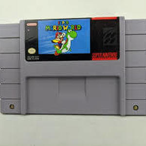 SUPER NINTENDO GAME SUPER MARIO WOLRD GAME ONLY NO CASE