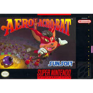SUPER NINTENDO AERO THE ACRO BAT GAME ONLY NO CASE