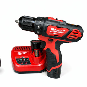 MILWAUKEE 12 VOLT DRILL WITH TWO BATTERIES AND CHARGER