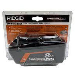 RIDGID 18 VOLT 8.0AH EXP LITHIUM ION BATTERY NEW IN PLASTIC 